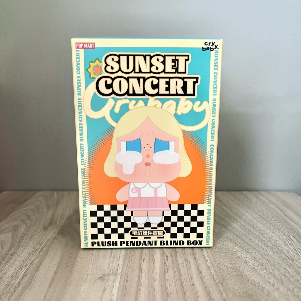 Pop Mart Crybaby Sunset Concert Series Plush Pendant - Bright Orange - Picture 2 of 7